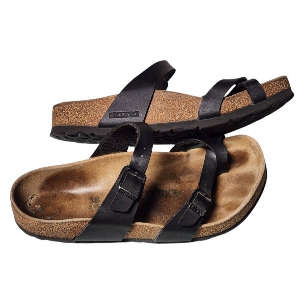 Birkenstock Mayari Black Leather Sandals EU 38 US 7.5